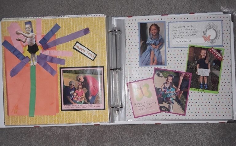 age gracefully and make a scrapbook
