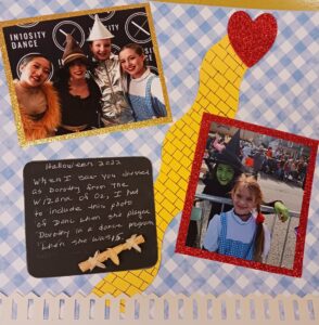 Rock star of scrapbooking and a Wizard of Oz scrapbooking page